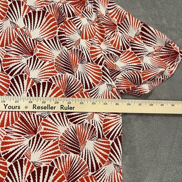 Tommy Bahama Button Down Shirt Mens XL Shell We Dance Scalloped Camp Silk - Picture 7 of 8